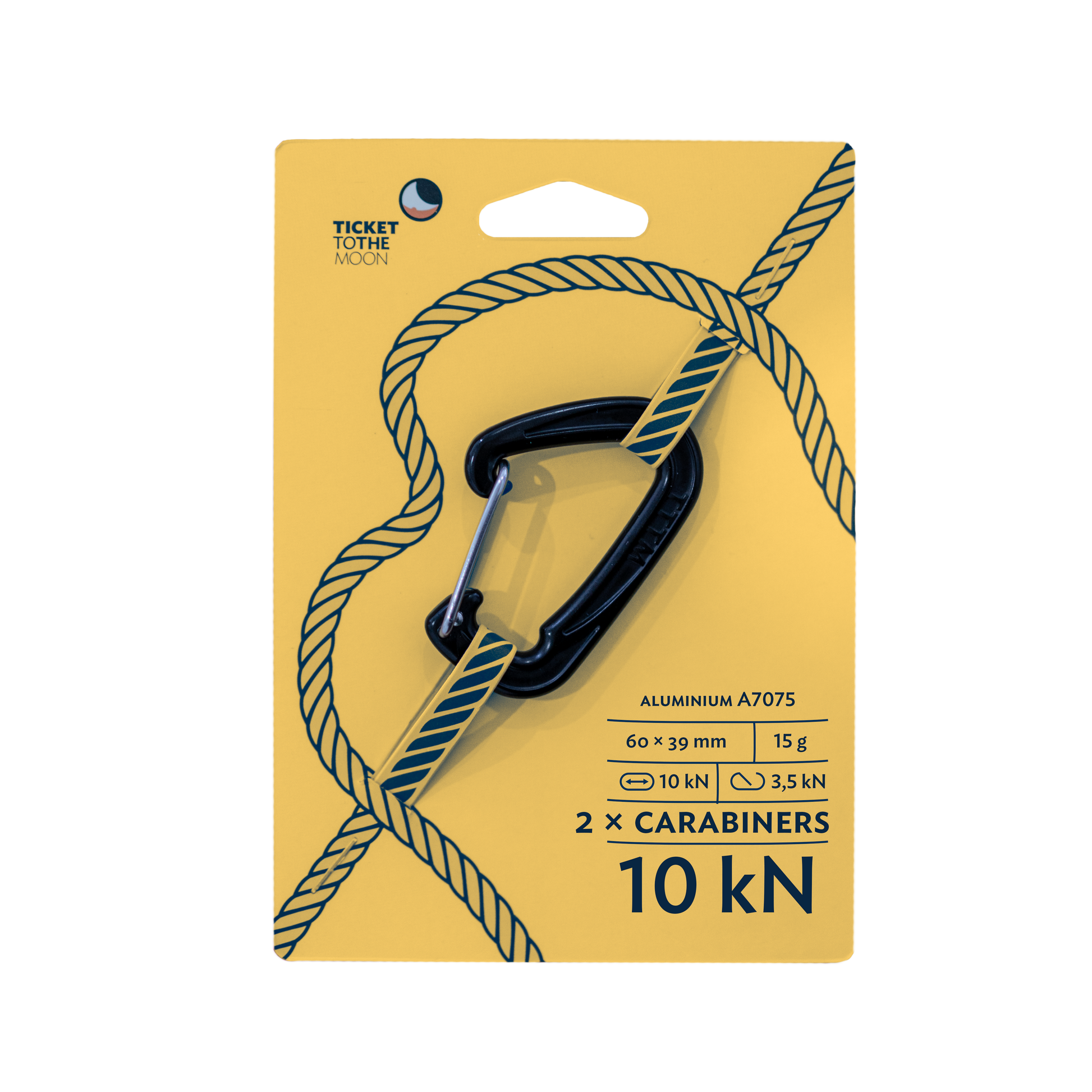 TICKET TO THE MOON HAMMOCK CARABINER 2KPL 10kN - Korppi Gear