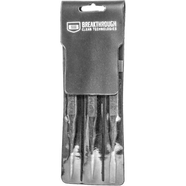 BREAKTHROUGH DOUBLE ENDED FIBER REINFORCED POLYMER PICKS - 3-PACK W/ VINYL POUCH, BLACK - Korppi Gear