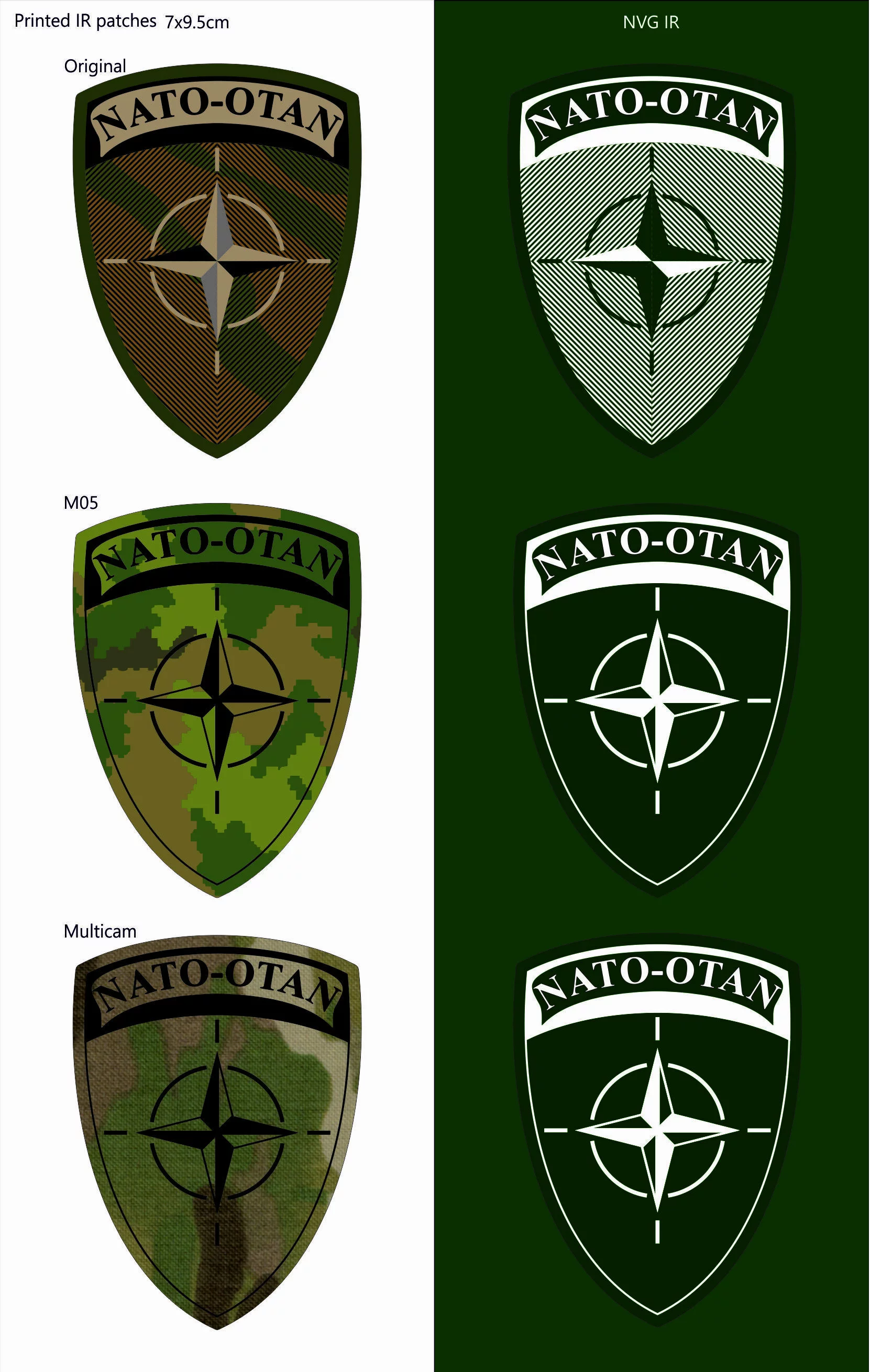 INFRAREDID NATO SHIELD PATCH - Korppi Gear