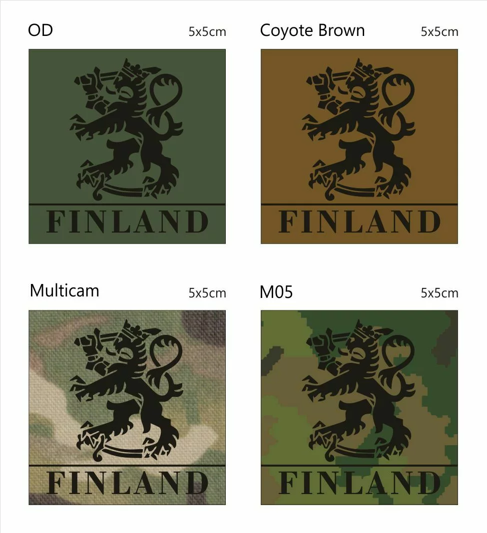 INFRAREDID FINLAND LION PATCH 5X5CM - Korppi Gear