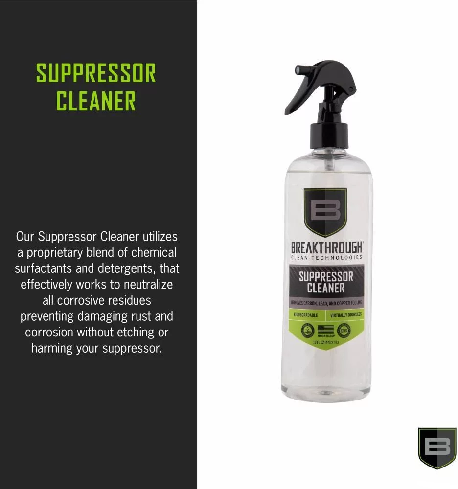 BREAKTHROUGH SUPRESSOR CLEANER - 16OZ/473ML CLEAR - Korppi Gear