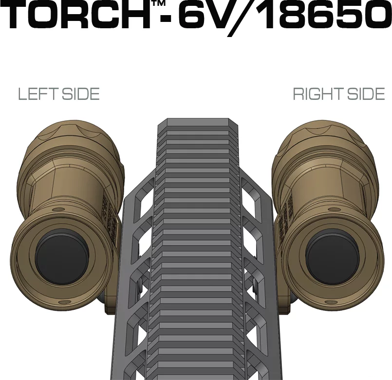 REPTILIA TORCH 18650 M-LOK LIGHT BODY - Korppi Gear
