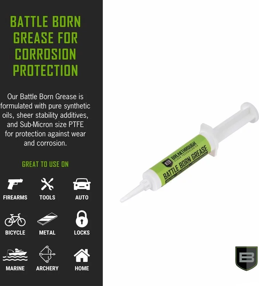 BREAKTHROUGH BATTLE BORN GREASE 12CC SYRINGE - Korppi Gear