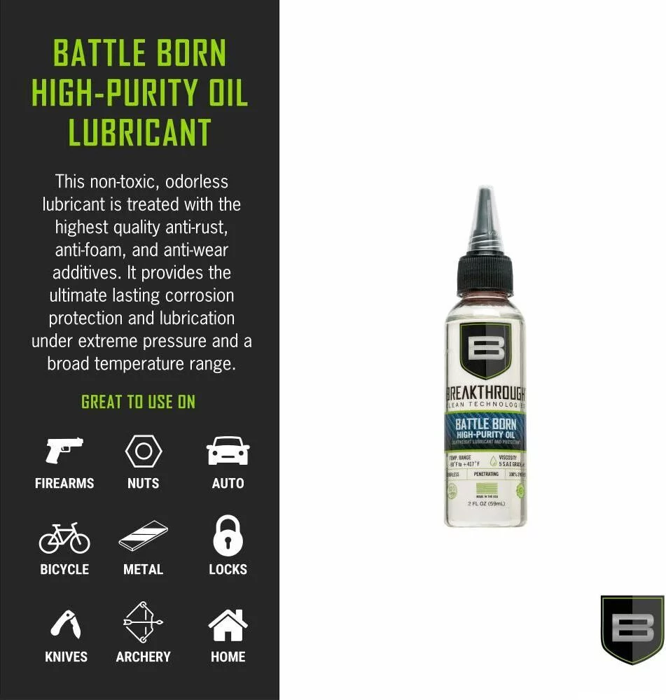BREAKTHROUGH BATTLE BORN HIGH PURITY OIL 2OZ/59ML BOTTLE - Korppi Gear