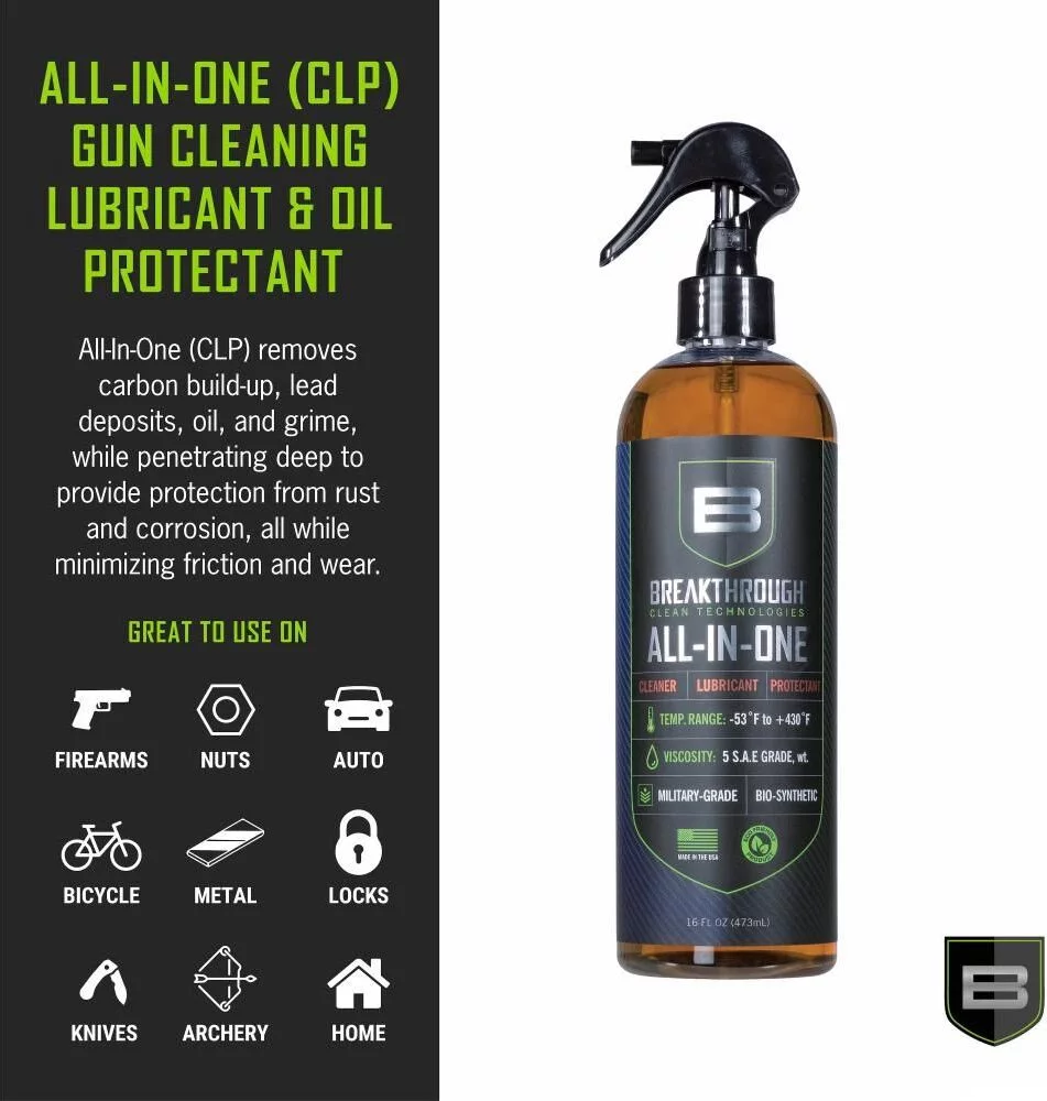 BREAKTHROUGH BATTLE BORN ALL-IN-ONE (MIL-PRF-63460F - TYPE B) - 16OZ/473ML PUMP SPRAY BOTTLE - Korppi Gear