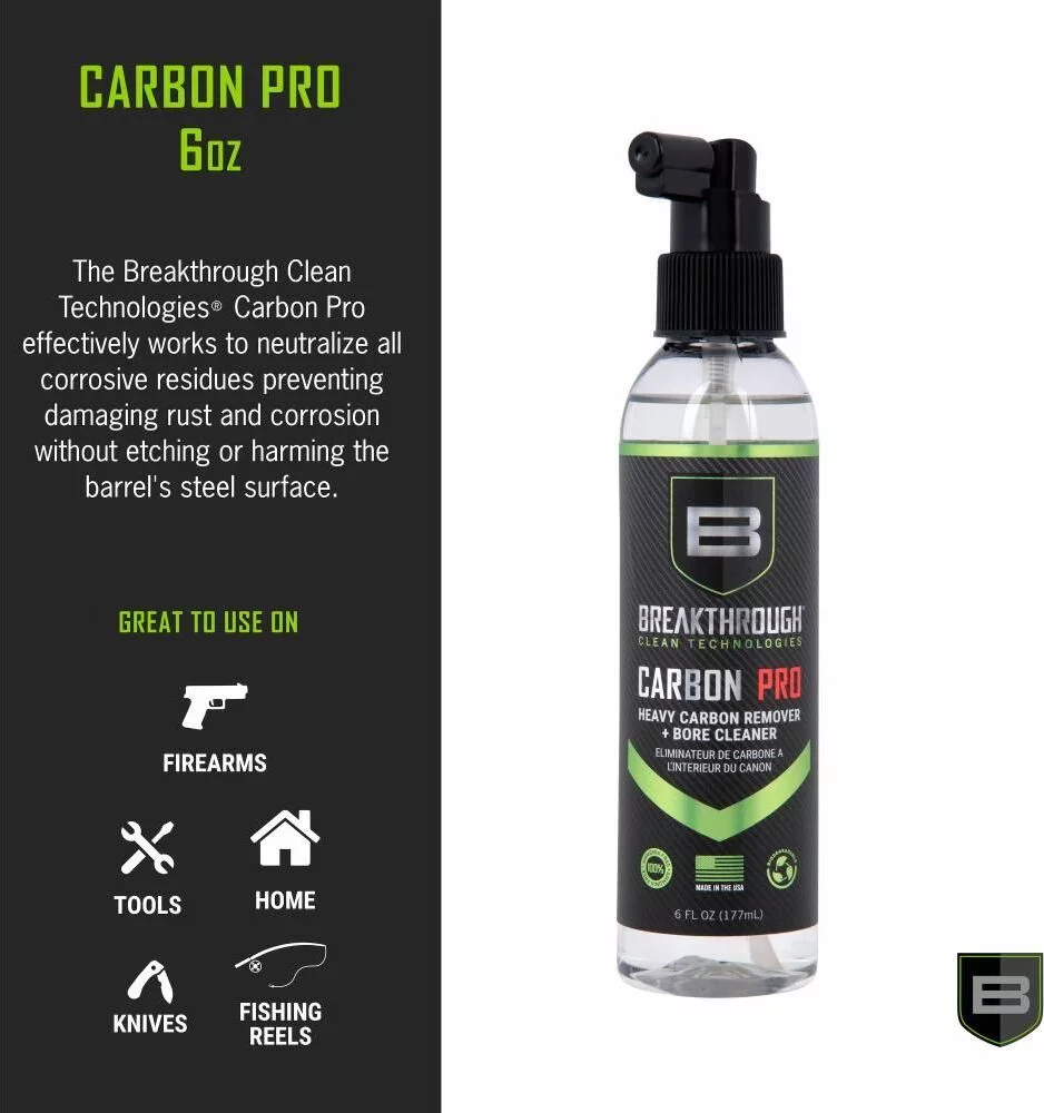BREAKTHROUGH BCT CARBON PRO - HEAVY CARBON REMOVER + BORE CLEANER - 6OZ/177ML PUMP SPRAY BOTTLE - Korppi Gear