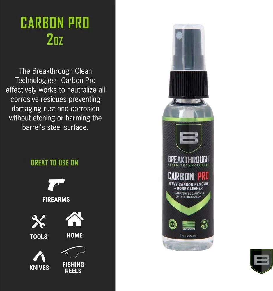 BREAKTHROUGH BCT CARBON PRO - HEAVY CARBON REMOVER + BORE CLEANER - 2OZ/59ML PUMP SPRAY BOTTLE - Korppi Gear