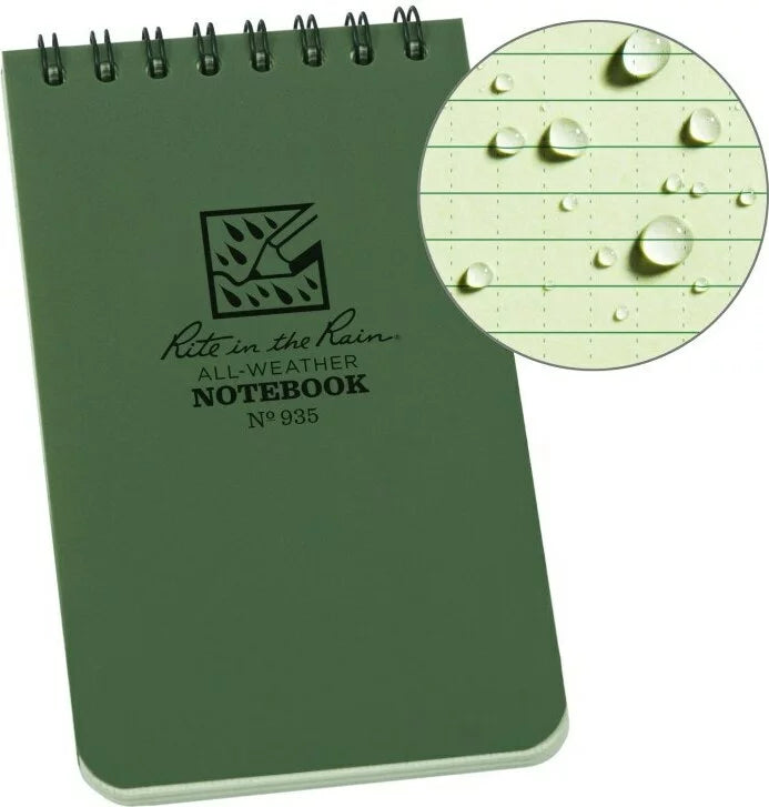 RITE IN THE RAIN TOP SPIRAL NOTEBOOK 7,62x12,7cm - Korppi Gear