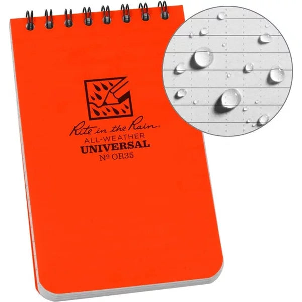 RITE IN THE RAIN TOP SPIRAL NOTEBOOK 7,62x12,7cm - Korppi Gear