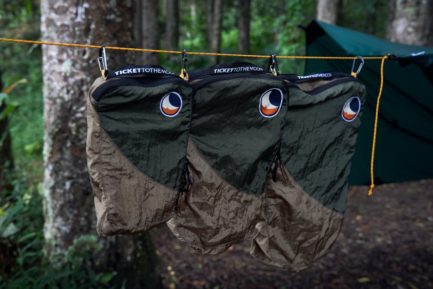TICKET TO THE MOON TRAVEL CUBE BROWN / ARMY GREEN - Korppi Gear