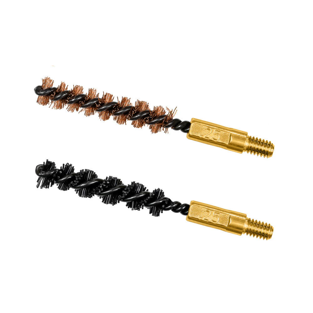 OTIS 6MM/.243CAL BORE BRUSH 2 PACK (1 NYLON/1 BRONZE) - Korppi Gear