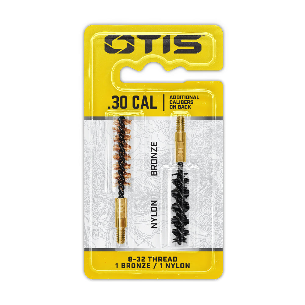 OTIS .30CAL BORE BRUSH 2 PACK (1 NYLON/1 BRONZE) - Korppi Gear