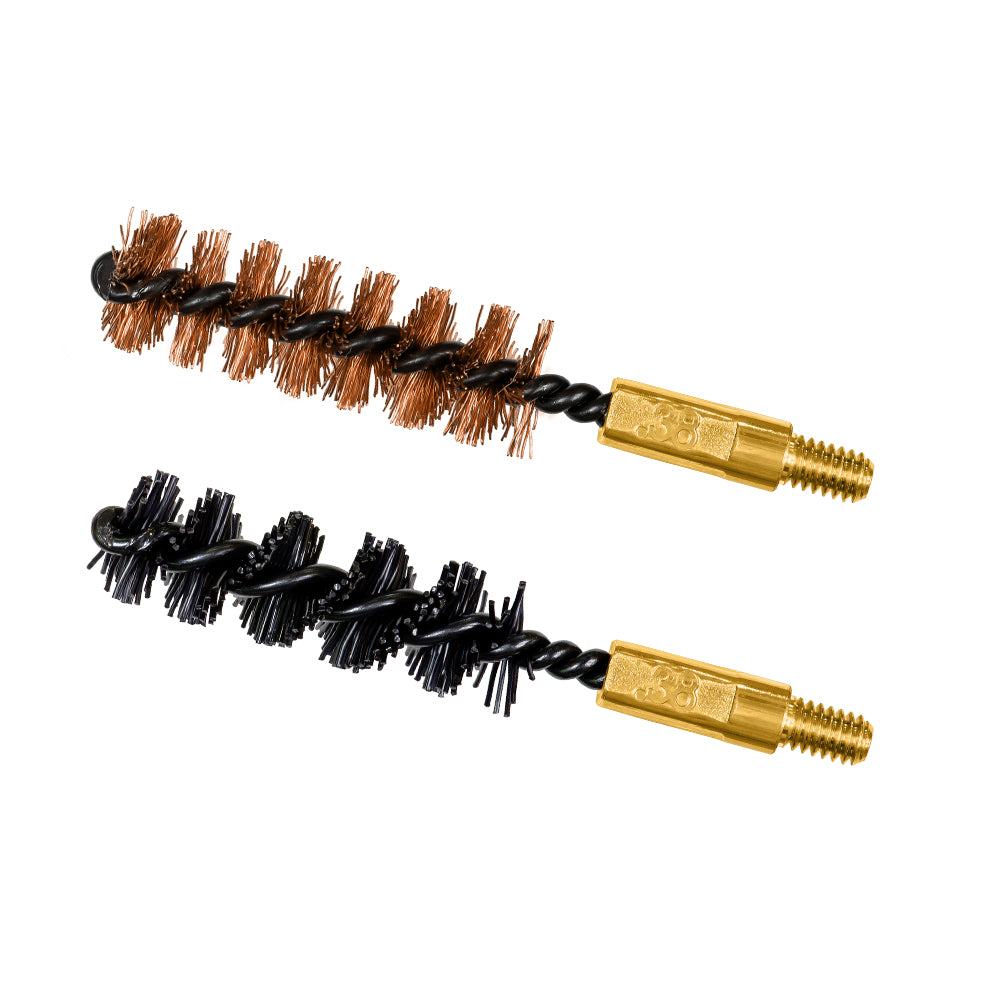 OTIS .357-.38CAL/9MM BORE BRUSH 2 PACK (1 NYLON/1 BRONZE) - Korppi Gear