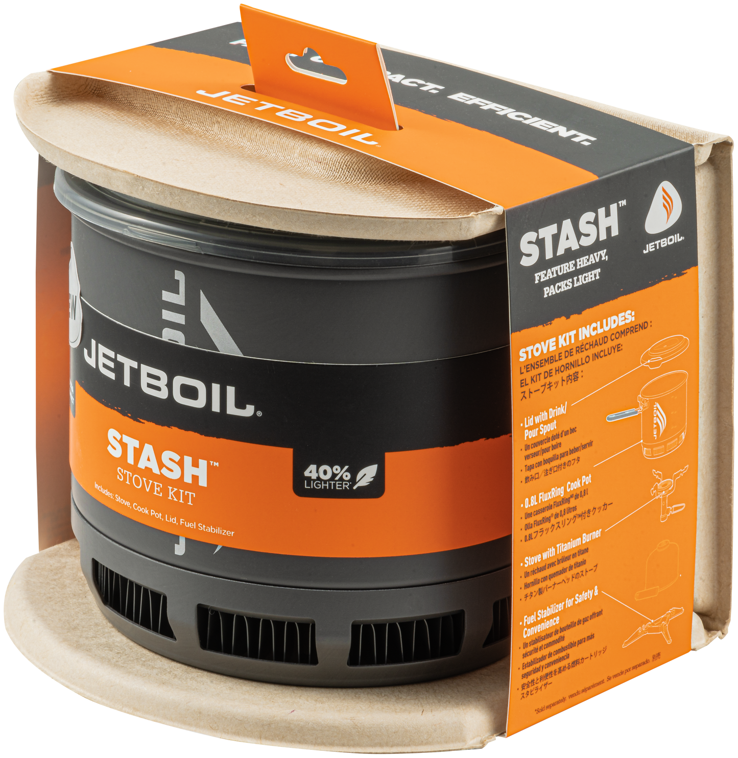 JETBOIL STASH 0,8L KEITIN TITAN - Korppi Gear