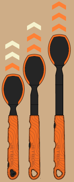 JETBOIL TRAILSPOON LUSIKKA SILIKONIREUNUKSELLA - Korppi Gear