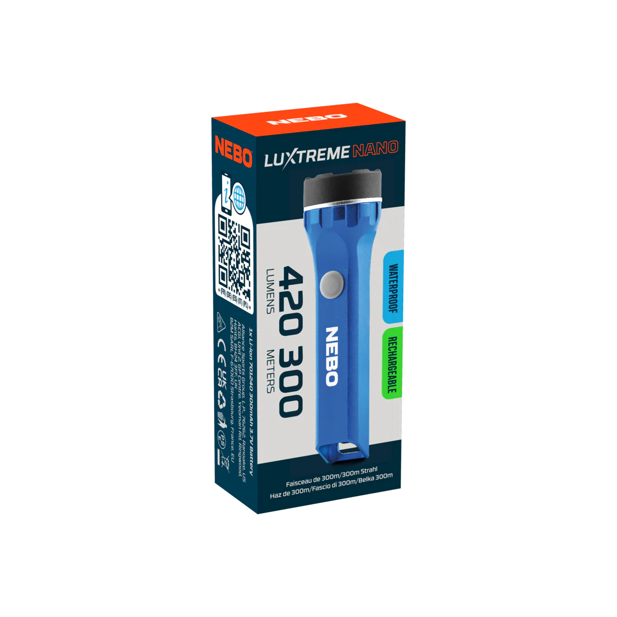 NEBO LUXTREME NANO POCKET LIGHT (BLUE)
