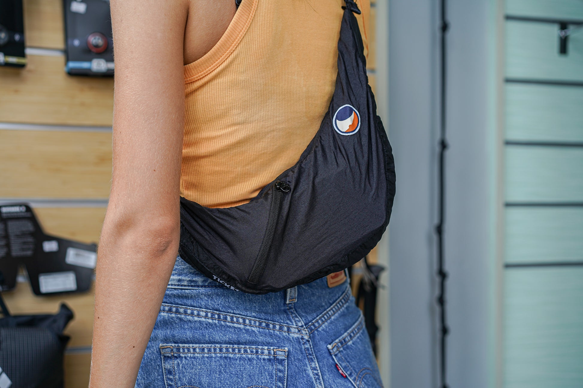 TICKET TO THE MOON UPCYCLED SLING BAG - Korppi Gear