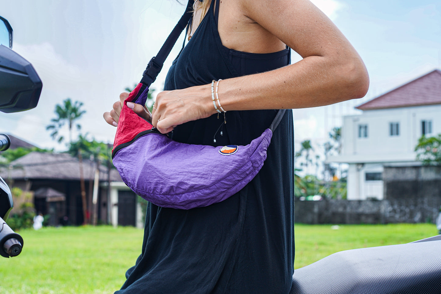 TICKET TO THE MOON UPCYCLED SLING BAG - Korppi Gear