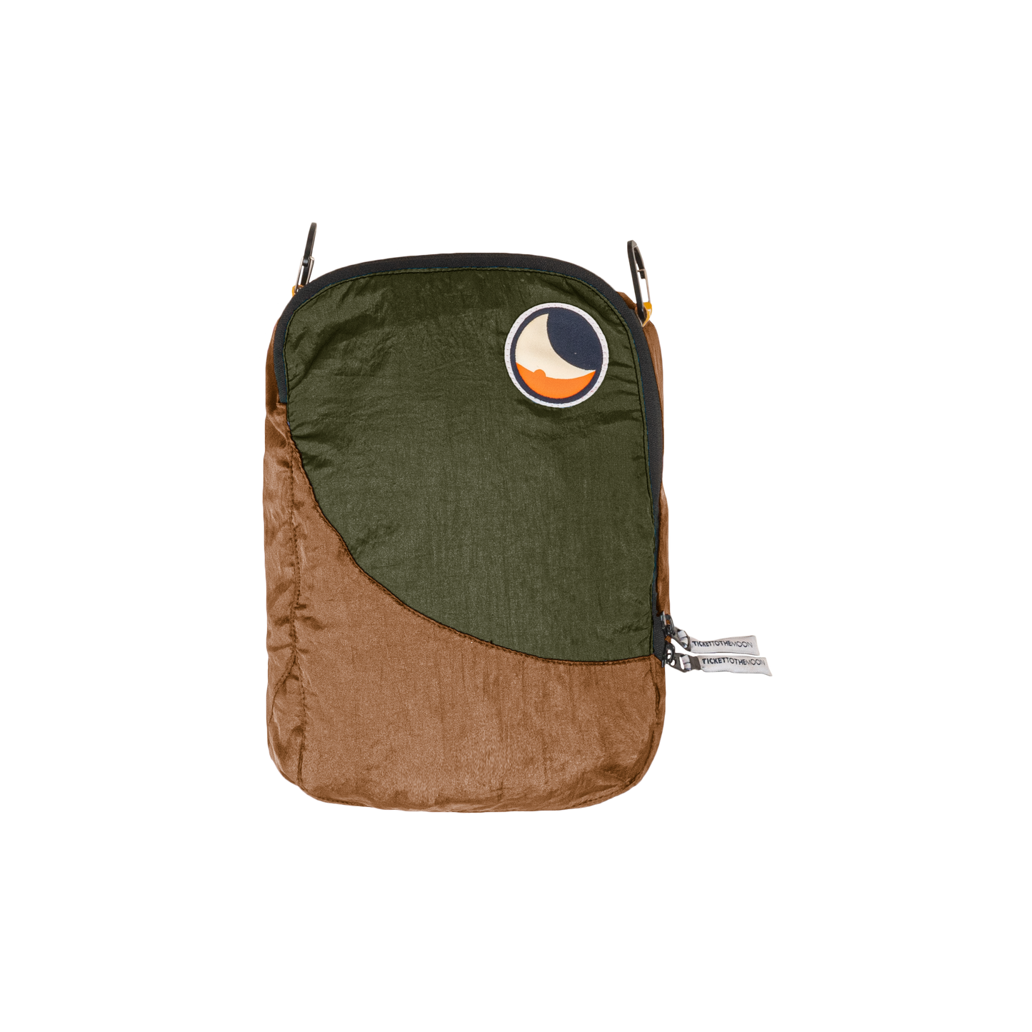 TICKET TO THE MOON TRAVEL CUBE MEDIUM BROWN / ARMY GREEN - Korppi Gear