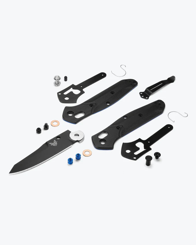 BENCHMADE MINI OSBORNE - BLACK & BLUE G10 - Korppi Gear