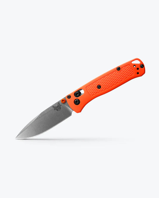 BENCHMADE MINI BUGOUT - ORANGE GRIVORY - Korppi Gear