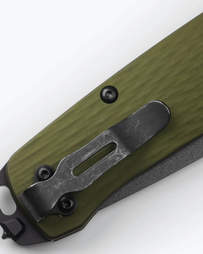 BENCHMADE BAILOUT - WOODLAND GREEN ALUMINUM - Korppi Gear