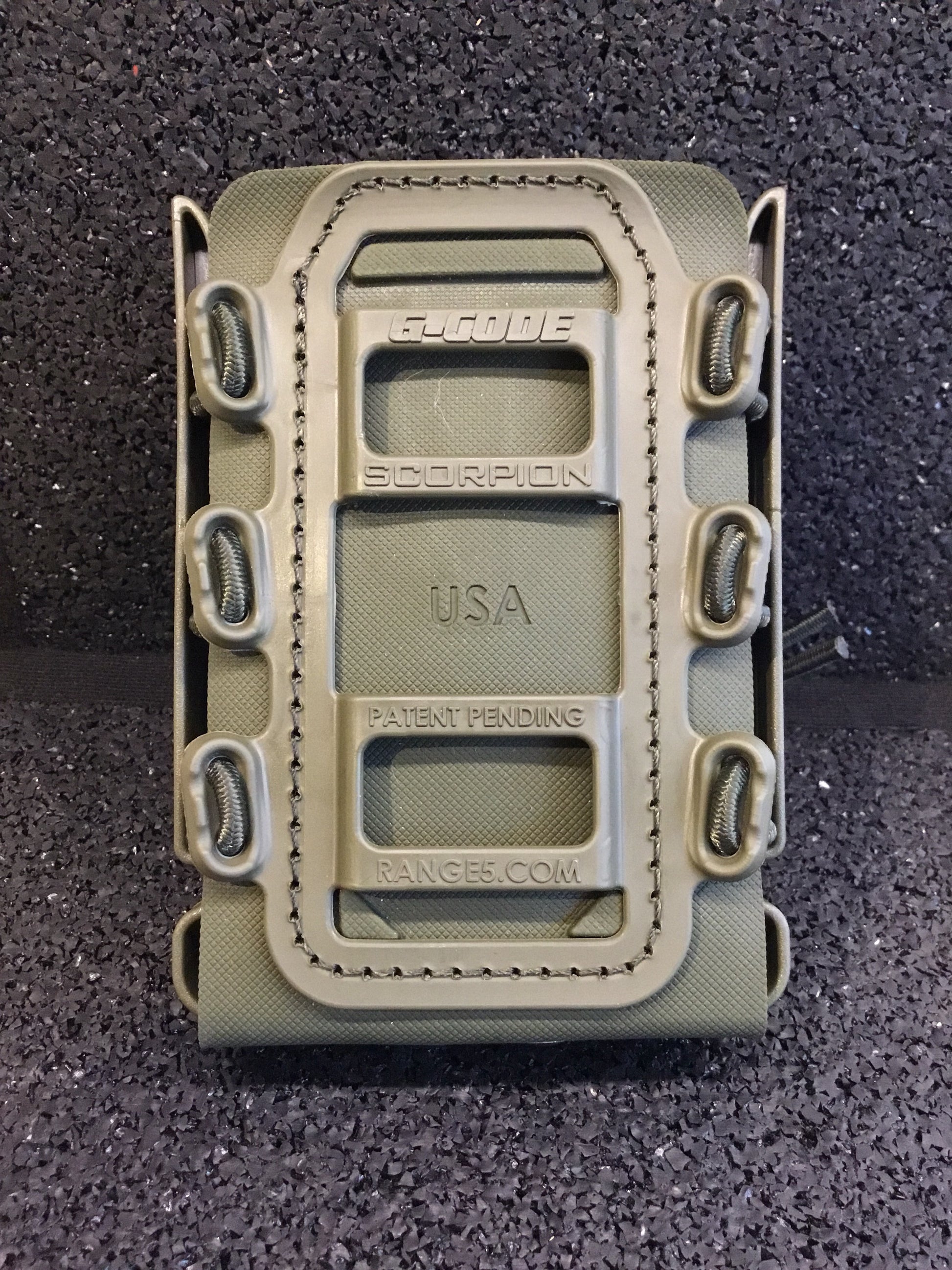 G-CODE SOFT SHELL SCORPION RIFLE MAG CARRIER - GREEN R1 CLIP - Korppi Gear