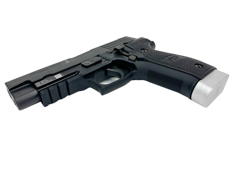 SIG SAUER P226 20RD 9MM PREMIUM EXTENDED MAGAZINE-SILVER BASEPAD - Korppi Gear