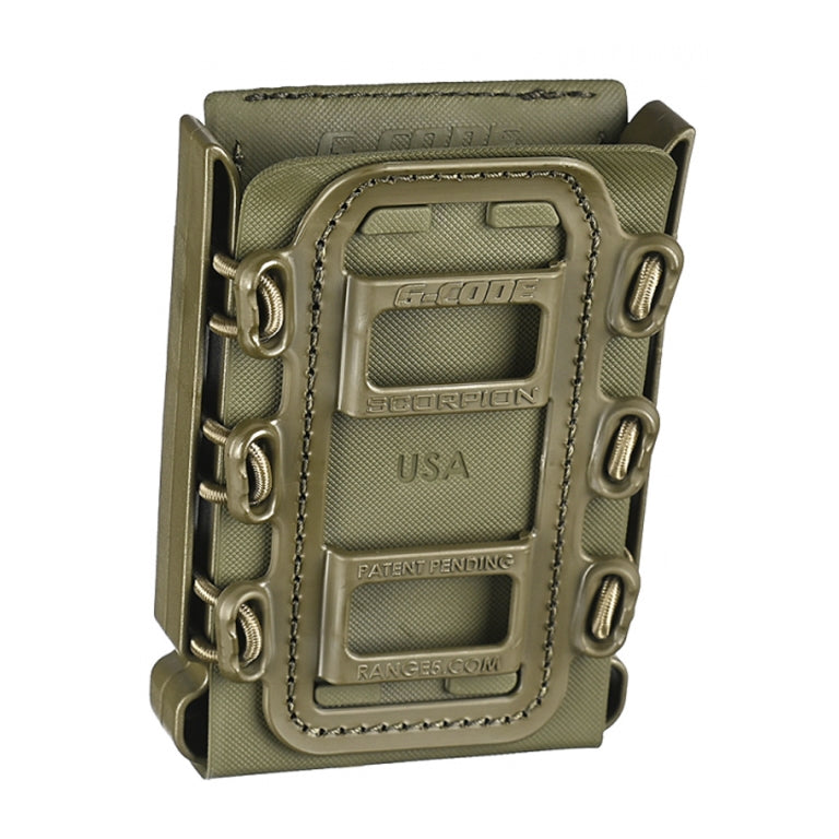 G-CODE SOFT SHELL SCORPION RIFLE MAG CARRIER - GREEN R1 CLIP - Korppi Gear
