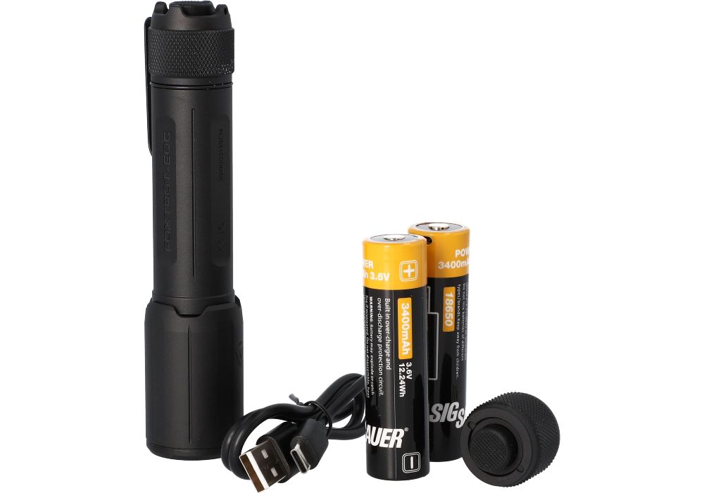 SIG SAUER FOXTROT EDC FULL SIZE RECHARGEABLE HANDHELD FLASHLIGHT - Korppi Gear