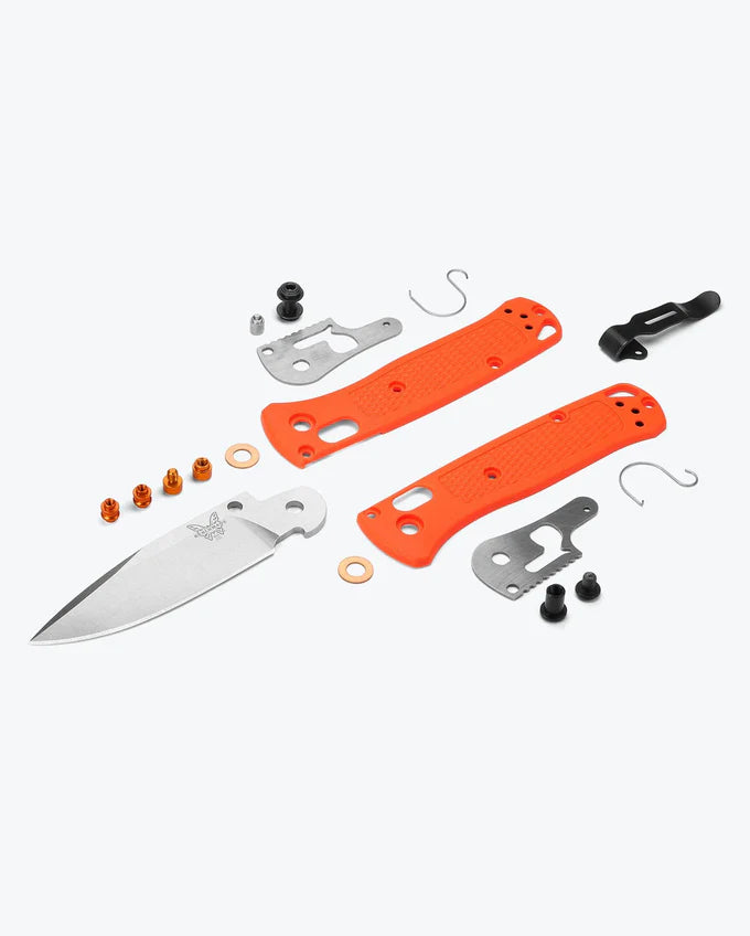 BENCHMADE MINI BUGOUT - ORANGE GRIVORY - Korppi Gear