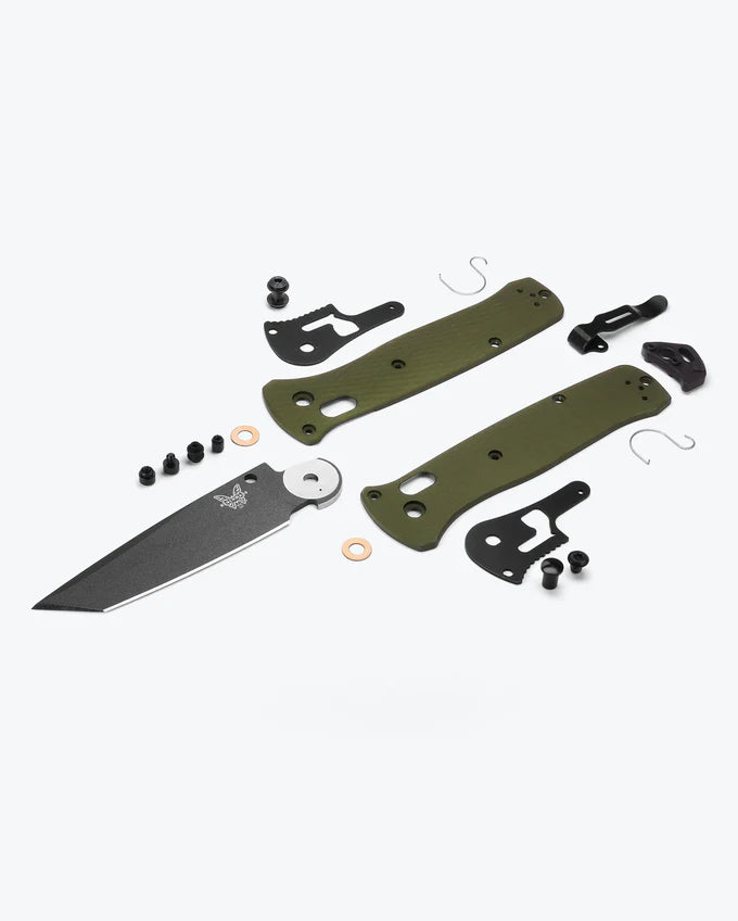 BENCHMADE BAILOUT - WOODLAND GREEN ALUMINUM - Korppi Gear