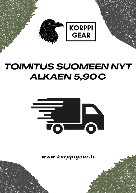 Toimitus Suomeen nyt alkaen 5,90€