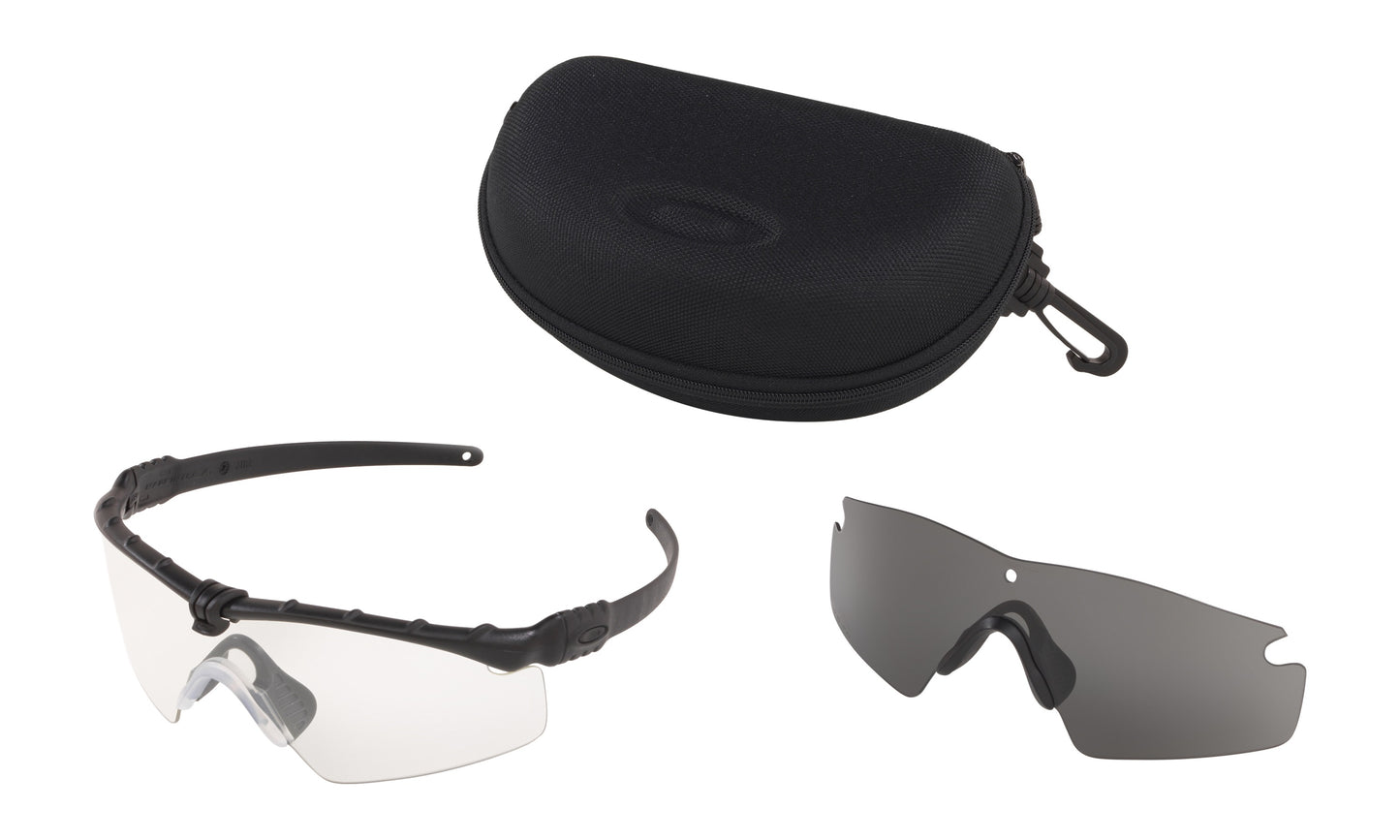 OAKLEY SI BALLISTIC M-FRAME 3.0, MATTE BLACK, CLEAR &amp; GRAY