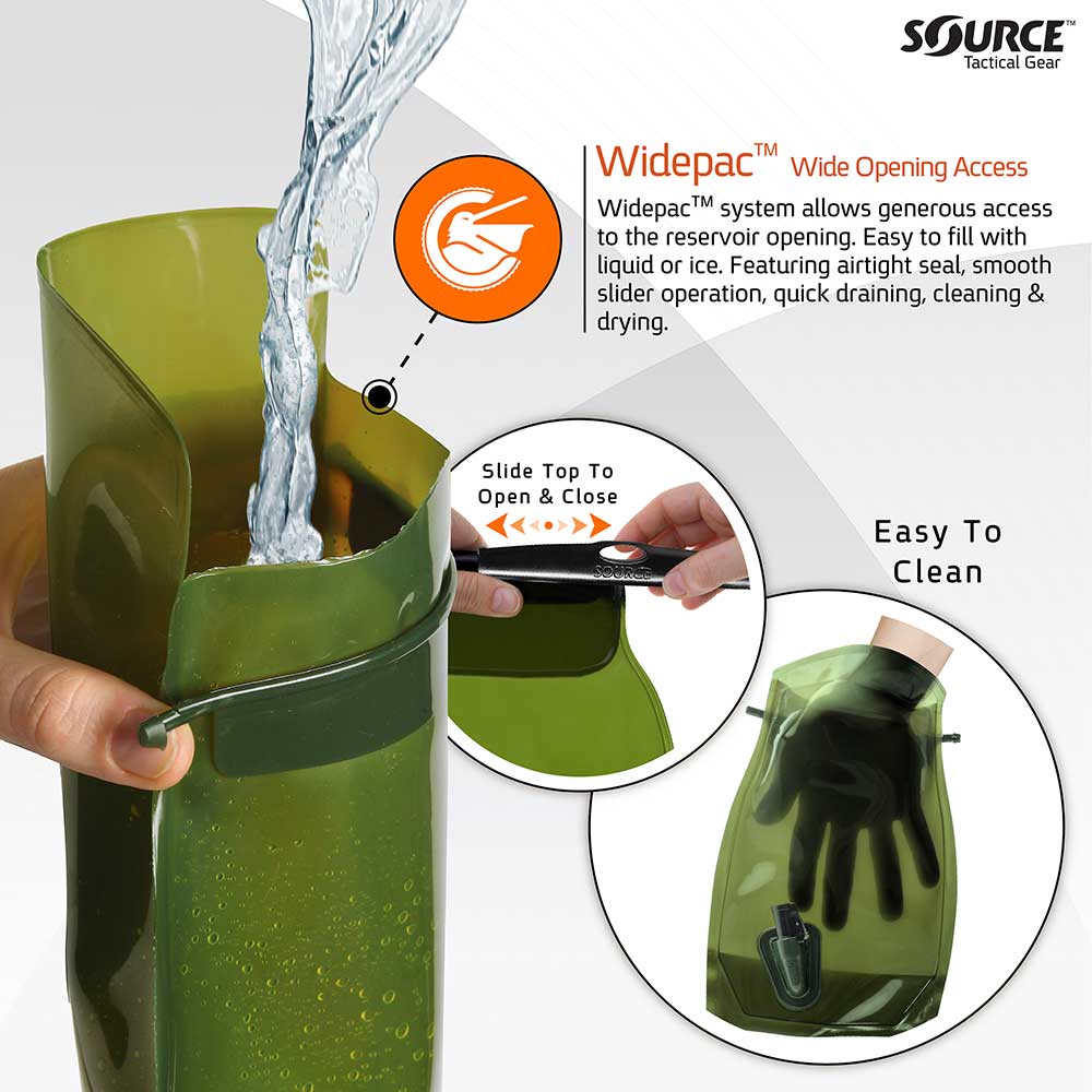 SOURCE KANGAROO 1L COLLAPSIBLE CANTEEN