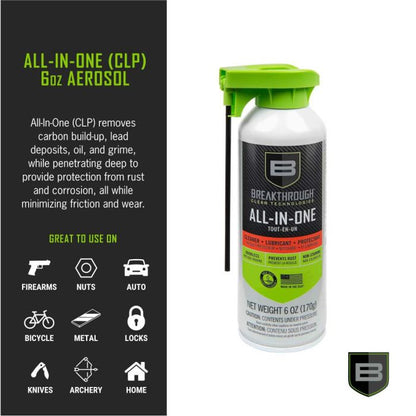 BREAKTHROUGH AEROSOL ALL-IN-ONE (CLP) - 6OZ/170G, CLEAR - Korppi Gear
