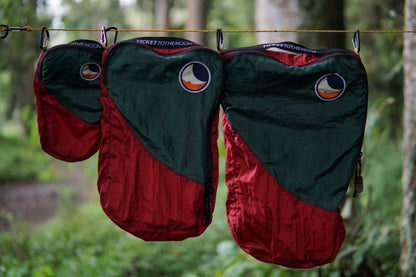 TICKET TO THE MOON TRAVEL CUBE BURGUNDY / DARK GREEN - Korppi Gear