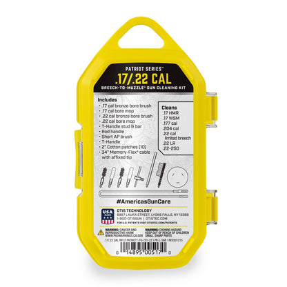 OTIS .17/22CAL LIMITED BREECH PATRIOT SERIES RIFLE CLEANING KIT - Korppi Gear