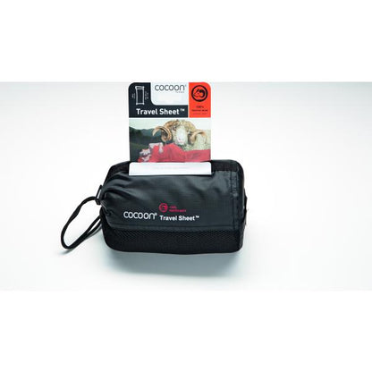 COCOON TRAVELSHEET MERINO WOOL BLACK - Korppi Gear