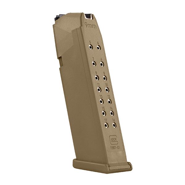 Magazine Glock 19X Coyote 9mm 17ptr GEN1-GEN5