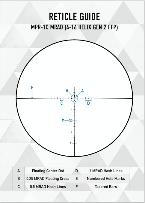 ELEMENT OPTICS GEN2 HELIX 4-16X44 FFP MPR-1C MRAD