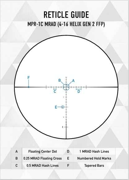 ELEMENT OPTICS GEN2 HELIX 4-16X44 FFP MPR-1C MRAD