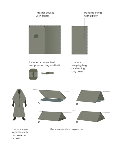 SUITED SYSTEMS "PIT-STOP DRESS" LINED THERMAL CLOAK