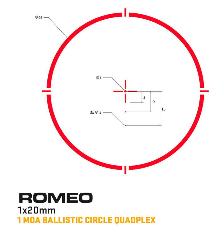 SIG SAUER ROMEO4H 1X20MM