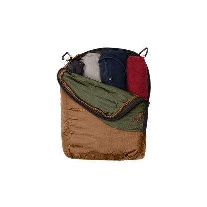 TICKET TO THE MOON TRAVEL CUBE MEDIUM BROWN / ARMY GREEN - Korppi Gear