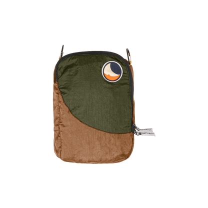 TICKET TO THE MOON TRAVEL CUBE MEDIUM BROWN / ARMY GREEN - Korppi Gear