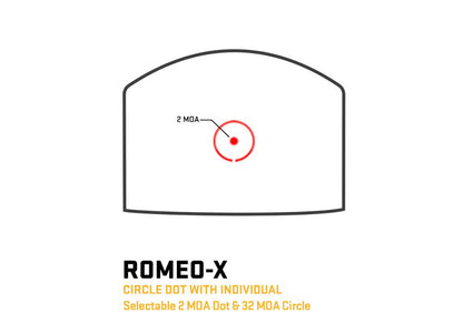 SIG SAUER ROMEO-X PRO FOOTPRINT - 2 MOA RED DOT / 32 MOA CIRCLE - Korppi Gear