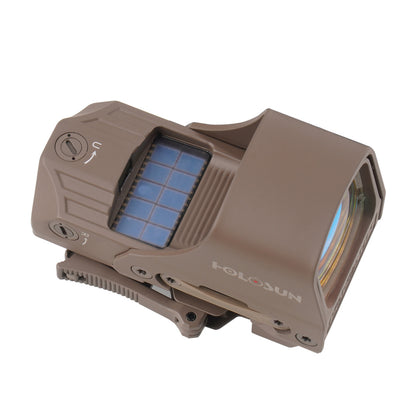 HOLOSUN HS510C MULTI RETICLE - OPEN REFLEX DOT SIGHT - SOLAR PANEL