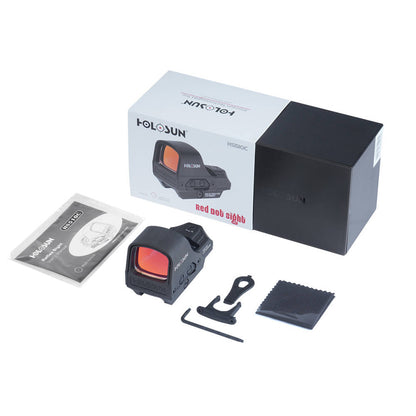 HOLOSUN HS510C MULTI RETICLE - OPEN REFLEX DOT SIGHT - SOLAR PANEL