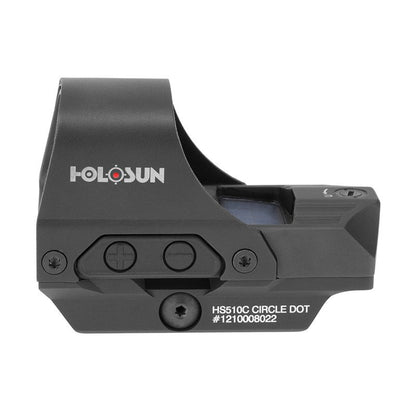 HOLOSUN HS510C MULTI RETICLE - OPEN REFLEX DOT SIGHT - SOLAR PANEL
